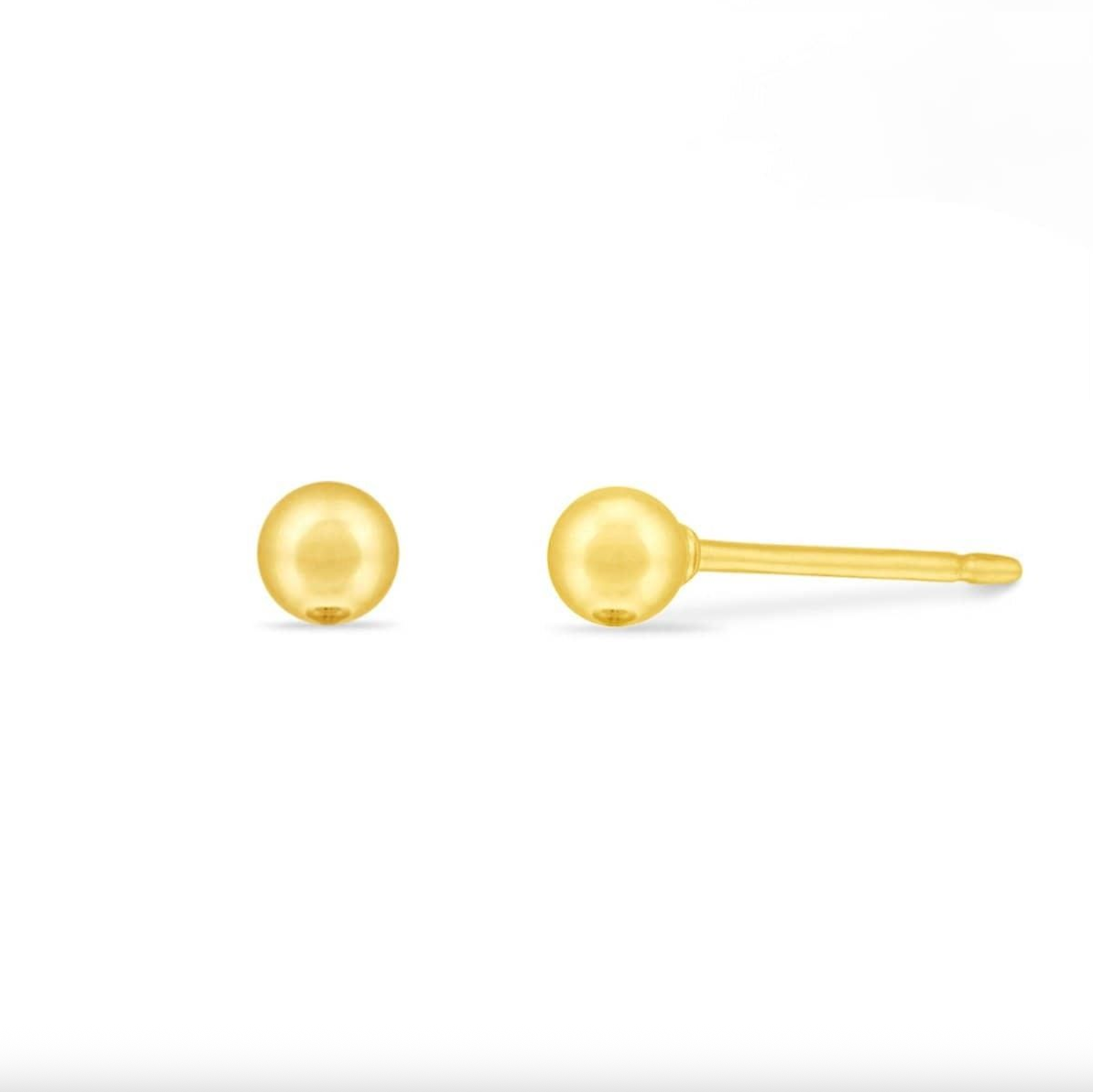 Boma Belle Mini Ball Studs - Medium Gold