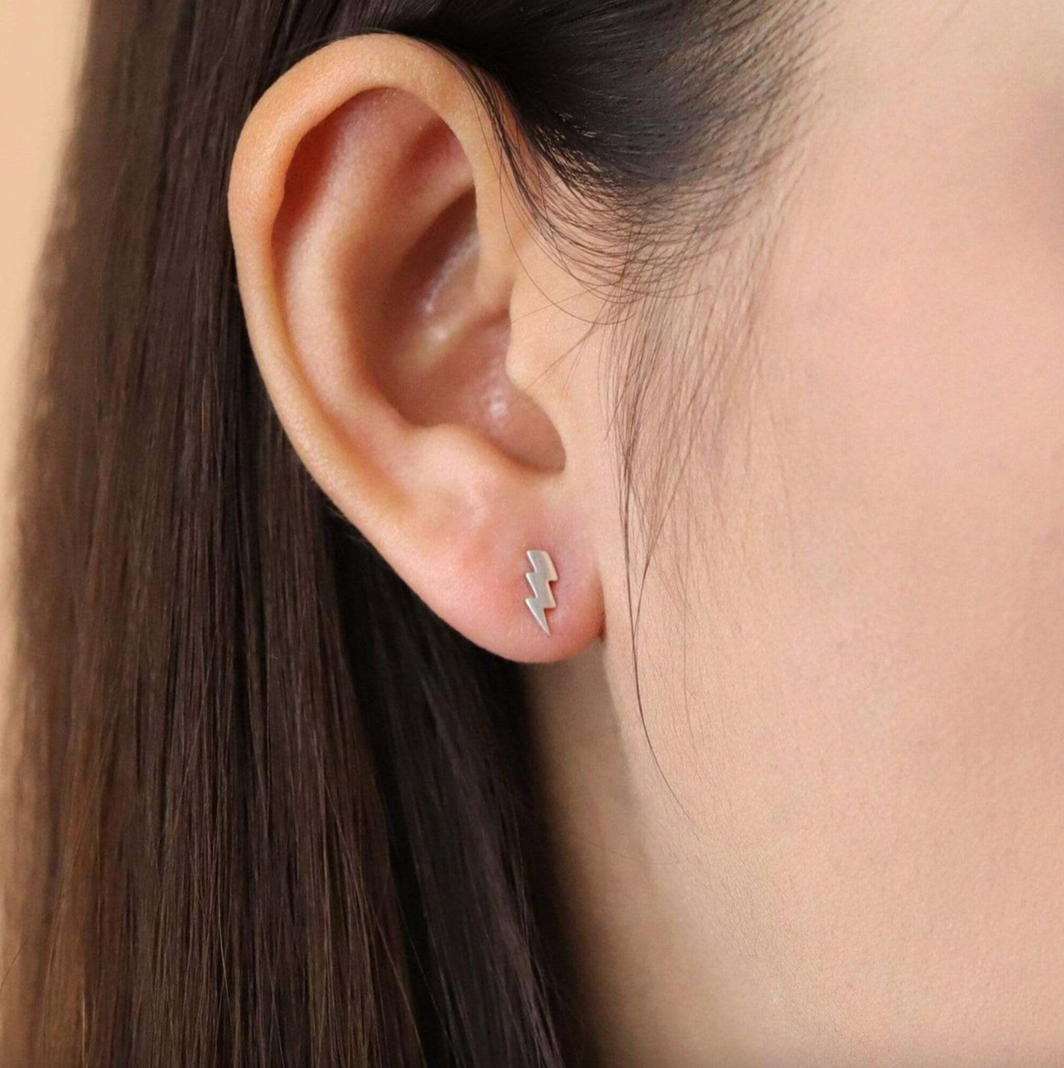 BOMA Lightning Bolt Studs - Silver