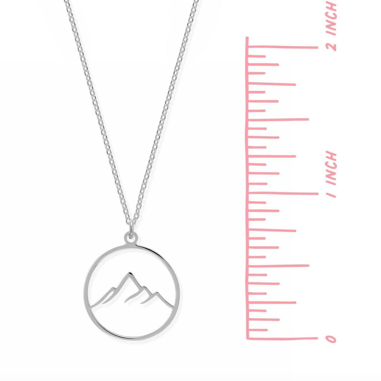 BOMA Round Mountain Outline Necklace