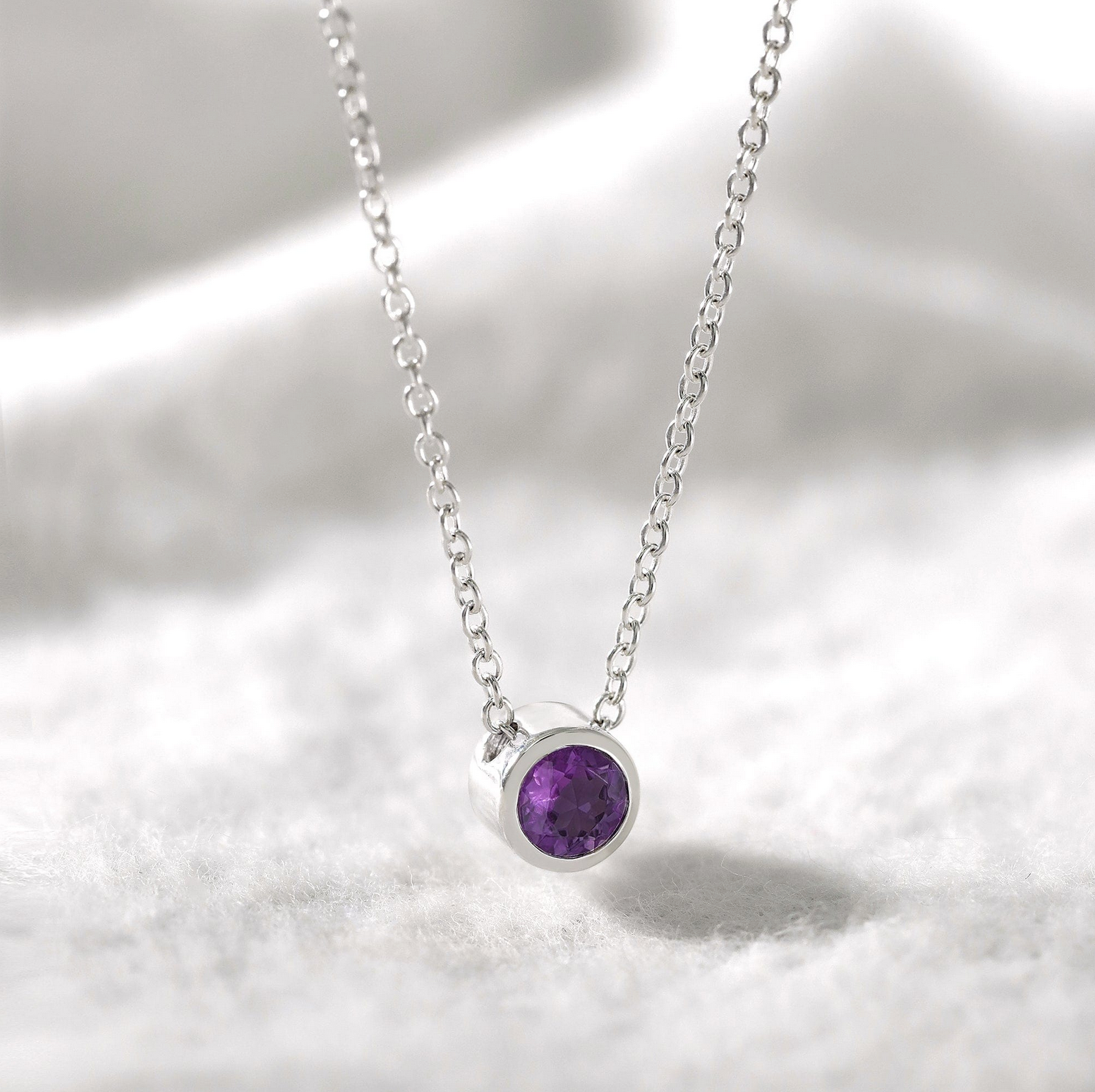 Boma Belle Amethyst Necklace - February and Wisdom