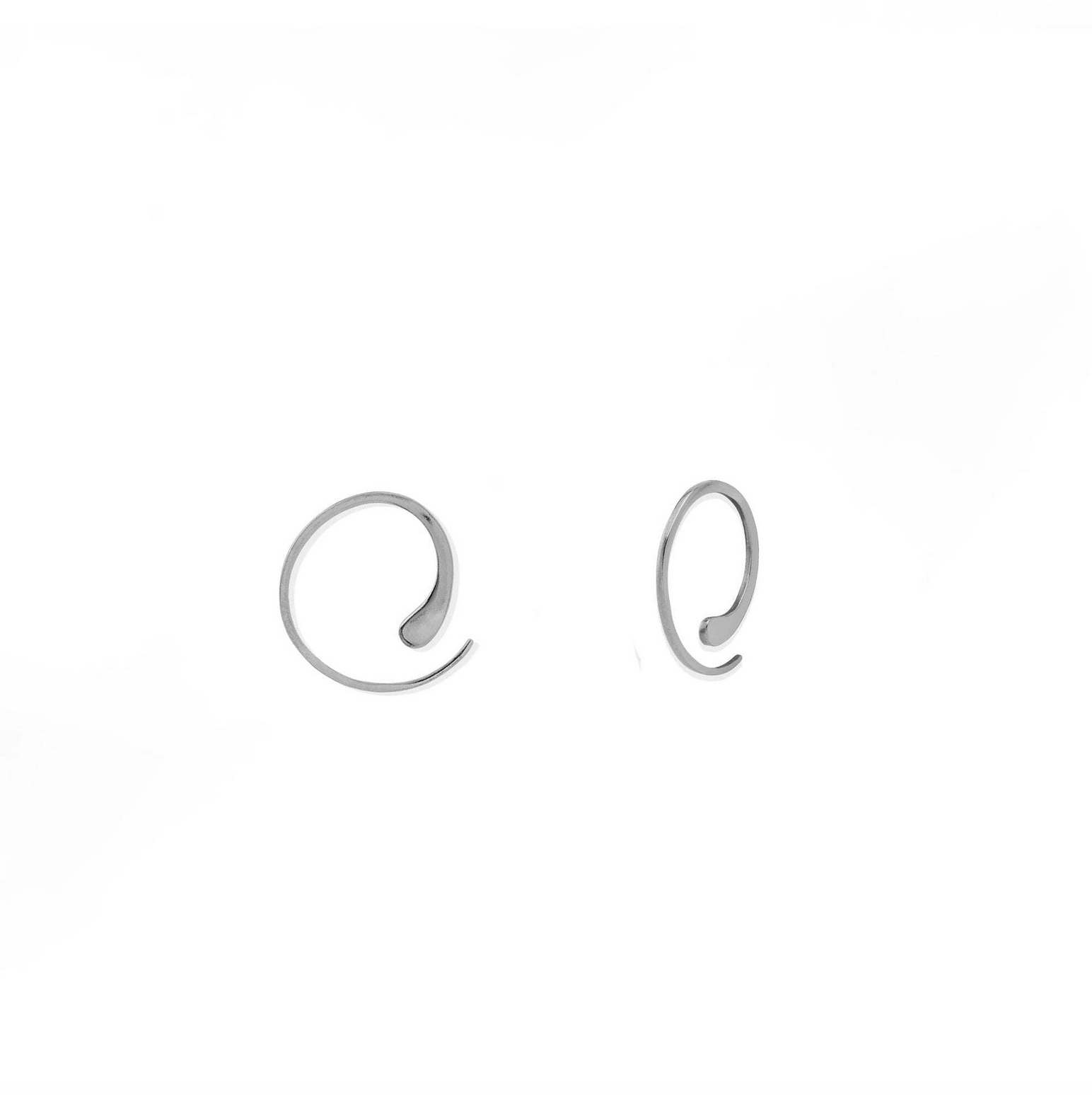 Boma Essential Pull Through Hoops 0.8" - Silver
