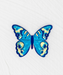 Holly Yashi Mariposa Butterfly Brooch - Blue Radiance