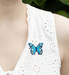 Holly Yashi Mariposa Butterfly Brooch - Blue Radiance