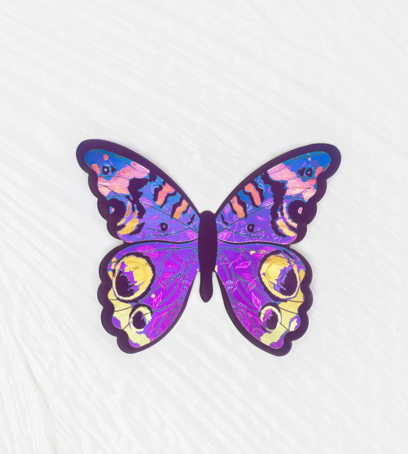 Holly Yashi Mariposa Butterfly Brooch - Violet Skies