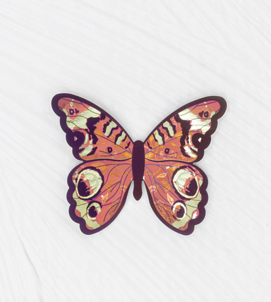 Mariposa Butterfly Brooch - Living Coral