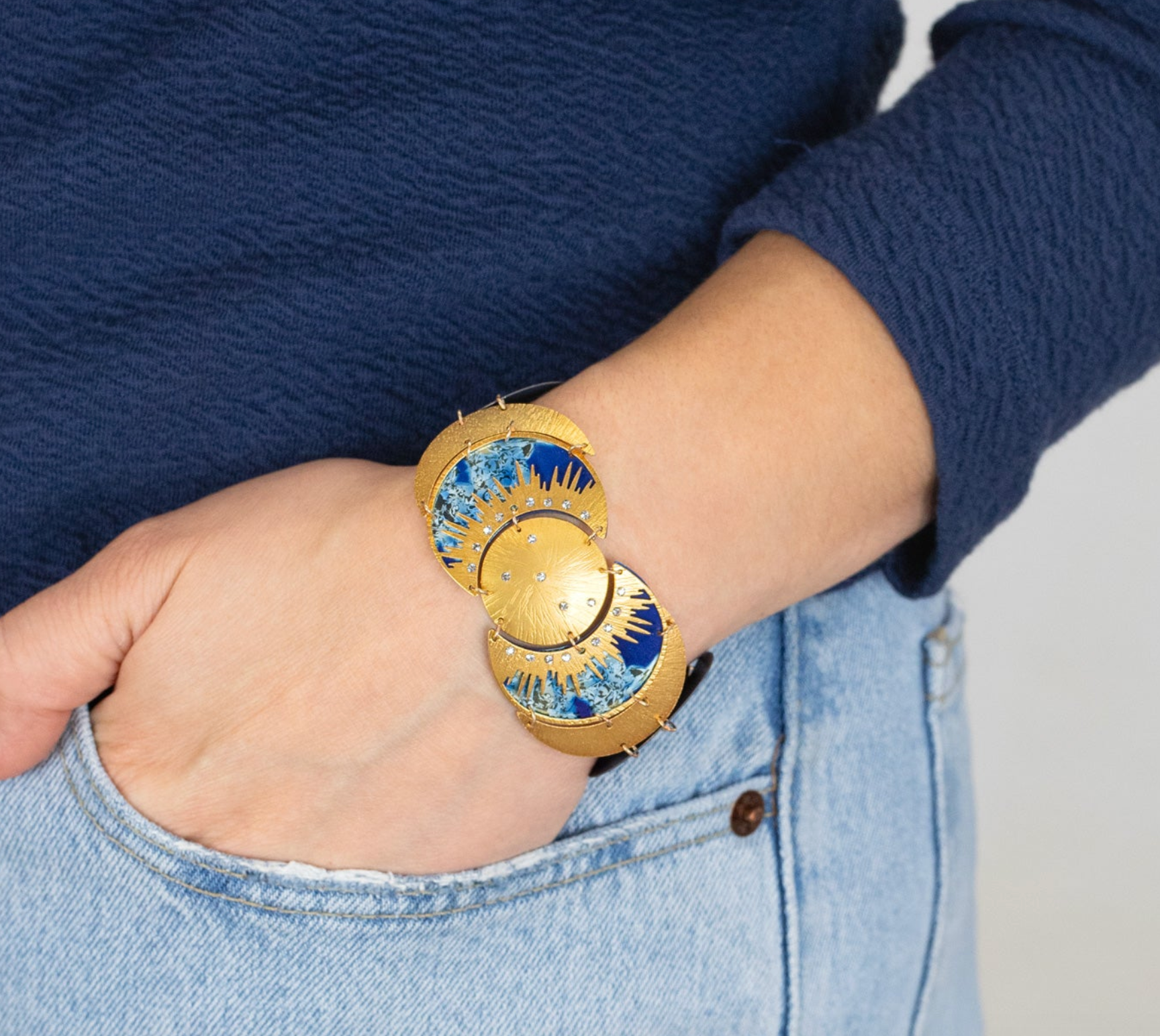 Holly Yashi Selena Bracelet - Midnight Blue