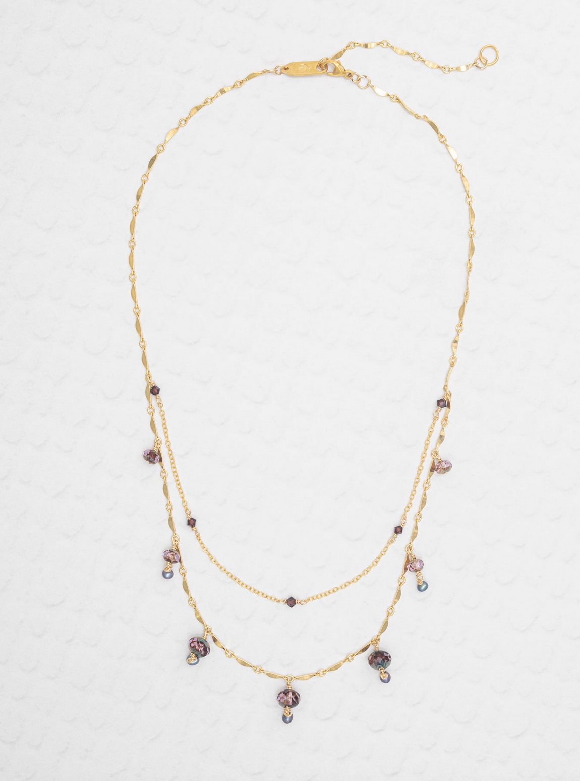 Holly Yashi Layered Soiree Necklace - Royal Plum