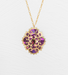 Holly Yashi Eternal Rose Pendant - Vintage Burgundy