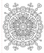 Stress Relief Large Print Coloring Book