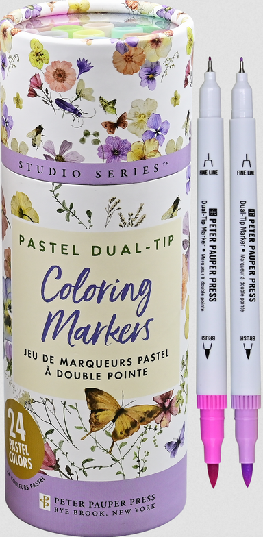 PTR Studio Series Dual-Tip Pastel Markers (Set of 24)