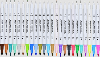 PTR Studio Series Dual-Tip Pastel Markers (Set of 24)