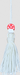 PTR Mushrooms Beaded Bookmark