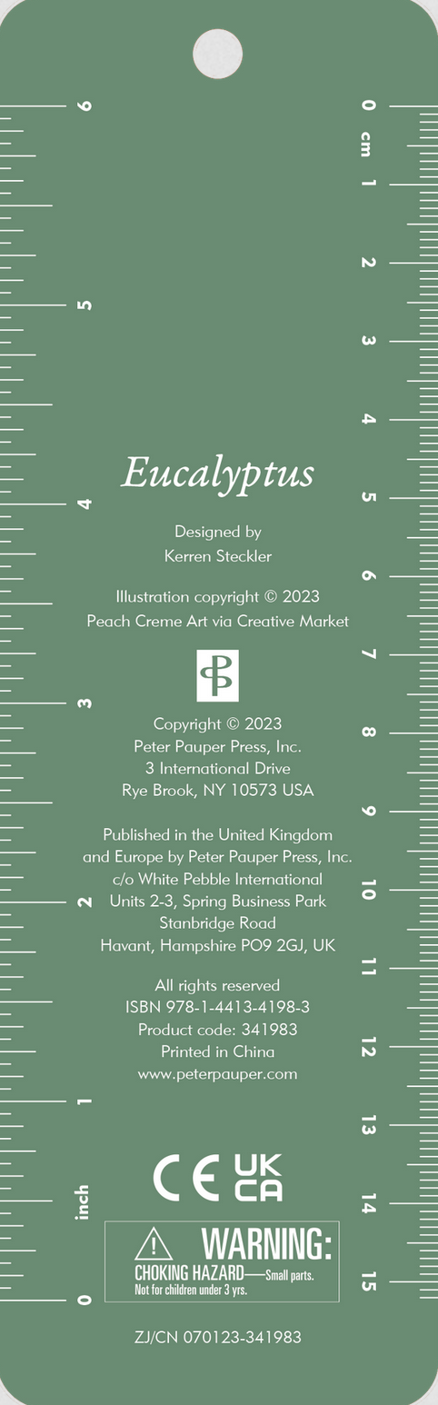 PTR Eucalyptus Beaded Bookmark
