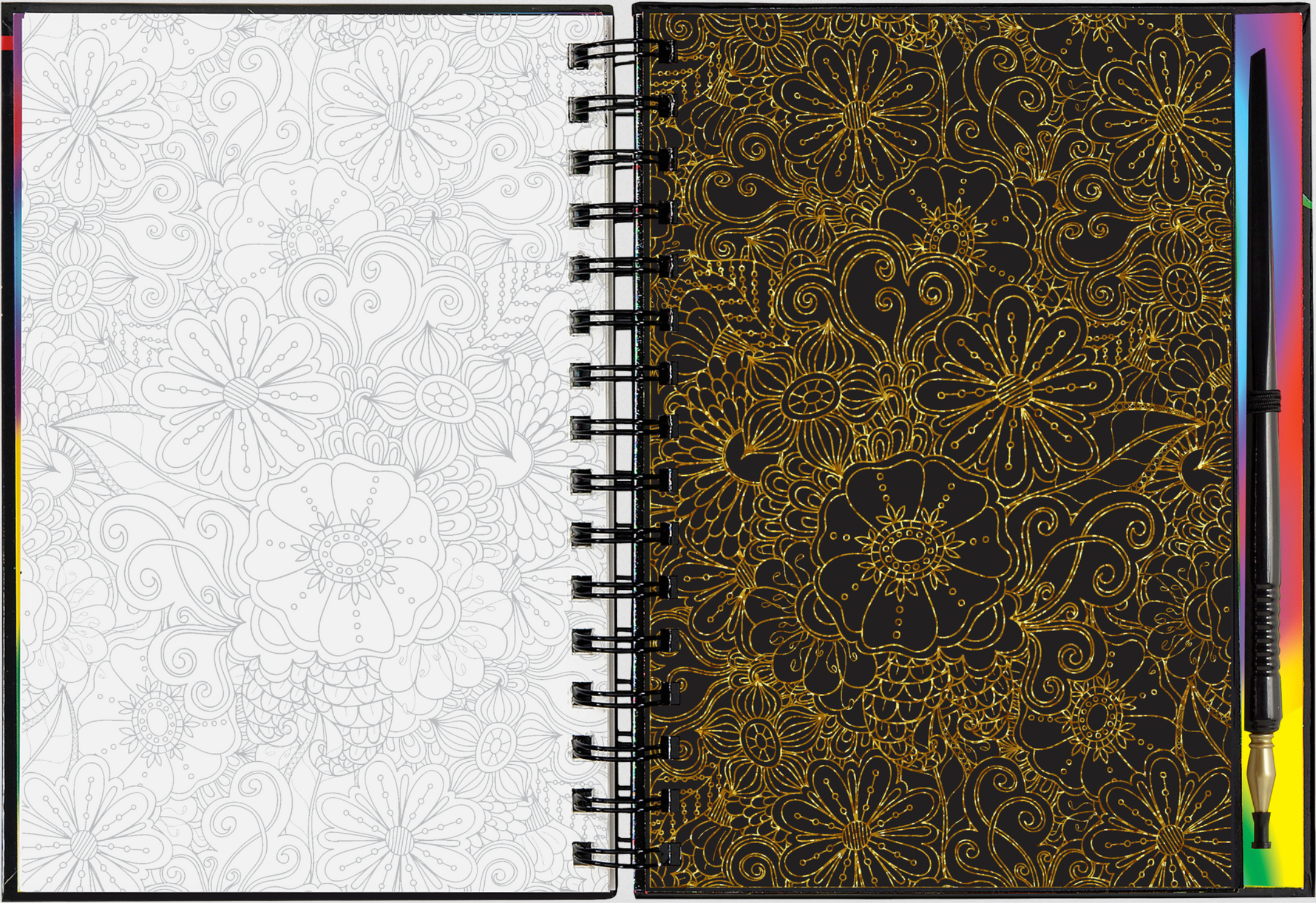 PTR Extreme! Flowers Scratch and Sketch