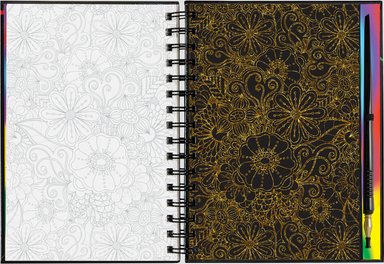 PTR Extreme! Flowers Scratch and Sketch