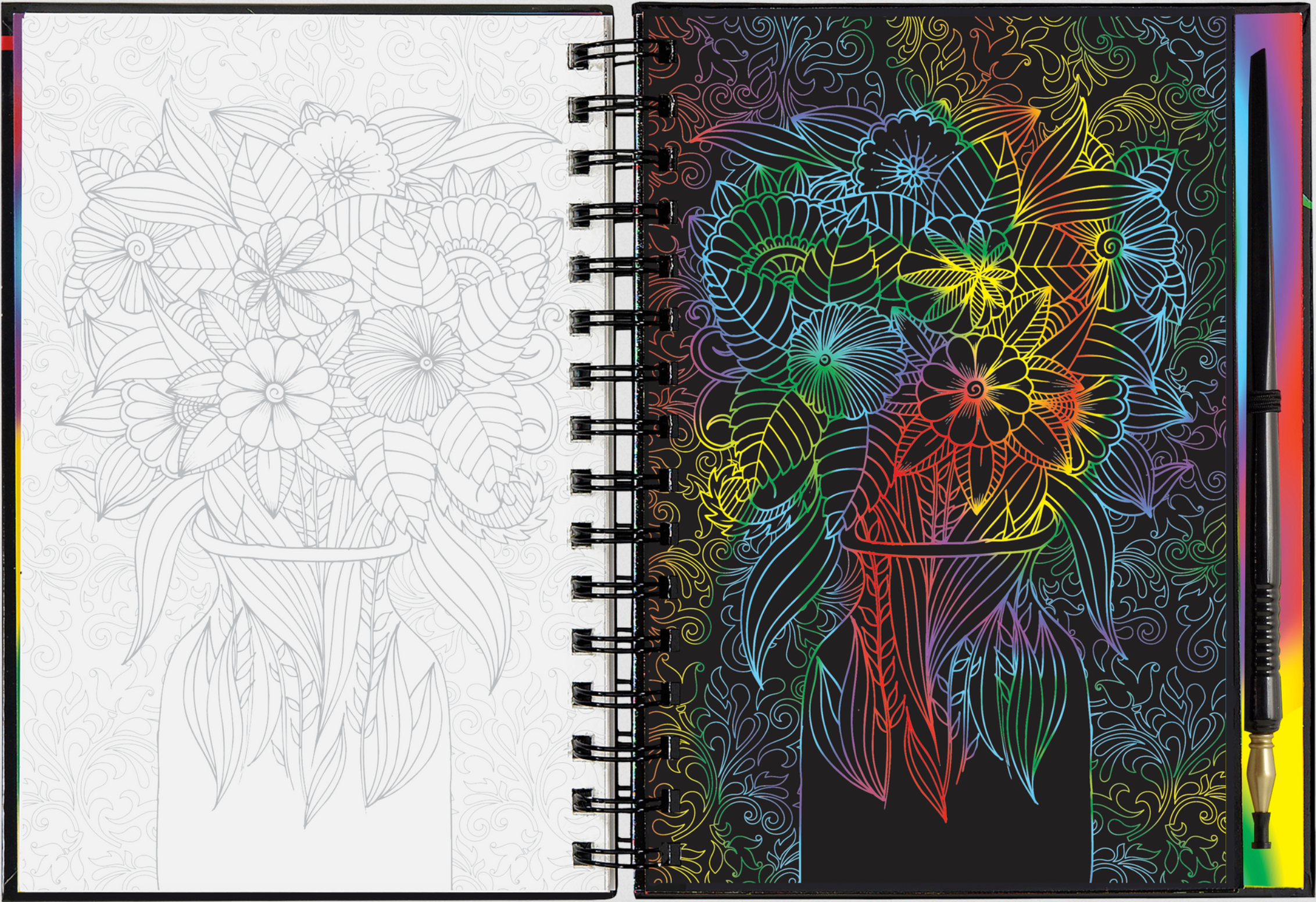 PTR Extreme! Flowers Scratch and Sketch