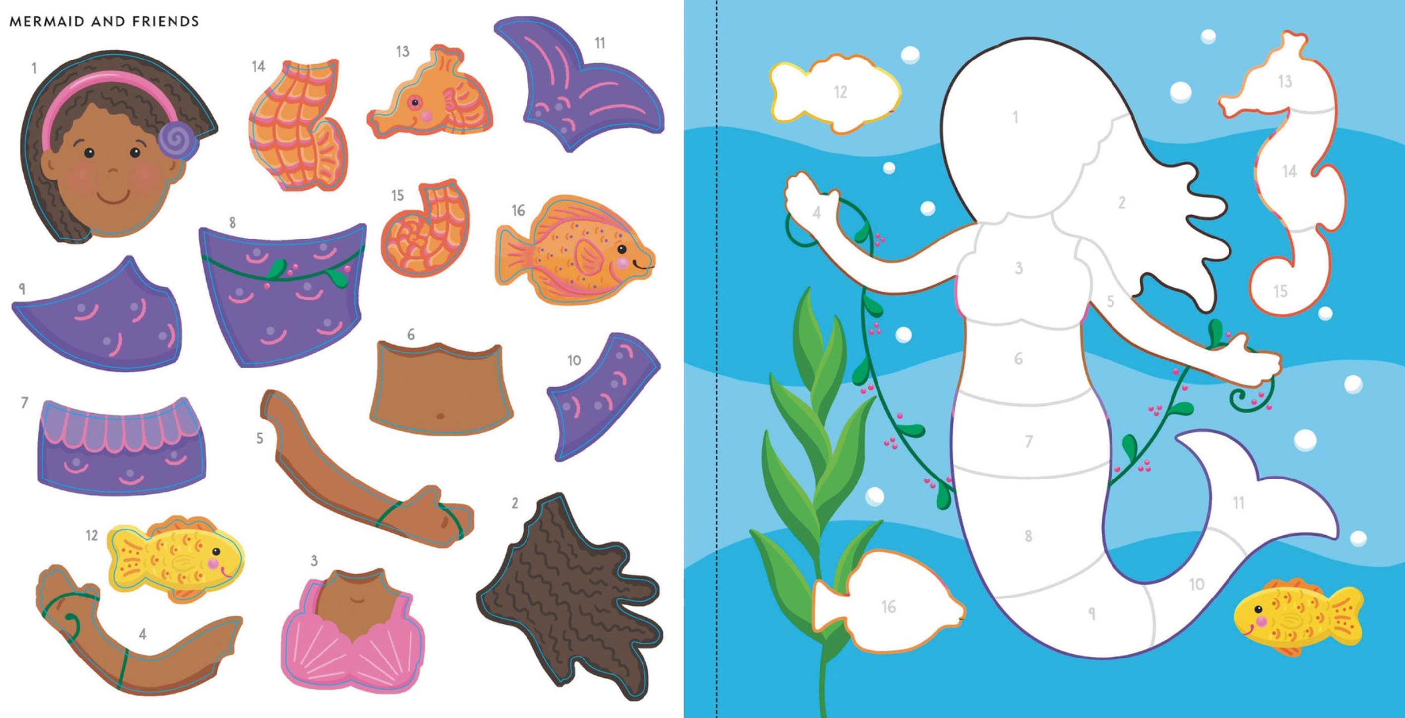 PTR My First Color-by-Sticker Book - Mermaids & More