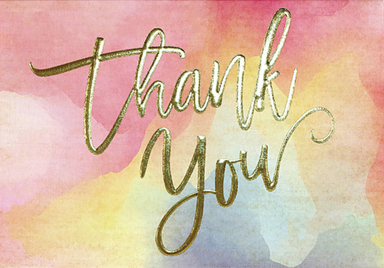 PTR Watercolor Sunset Thank You Notes - Boxed Set