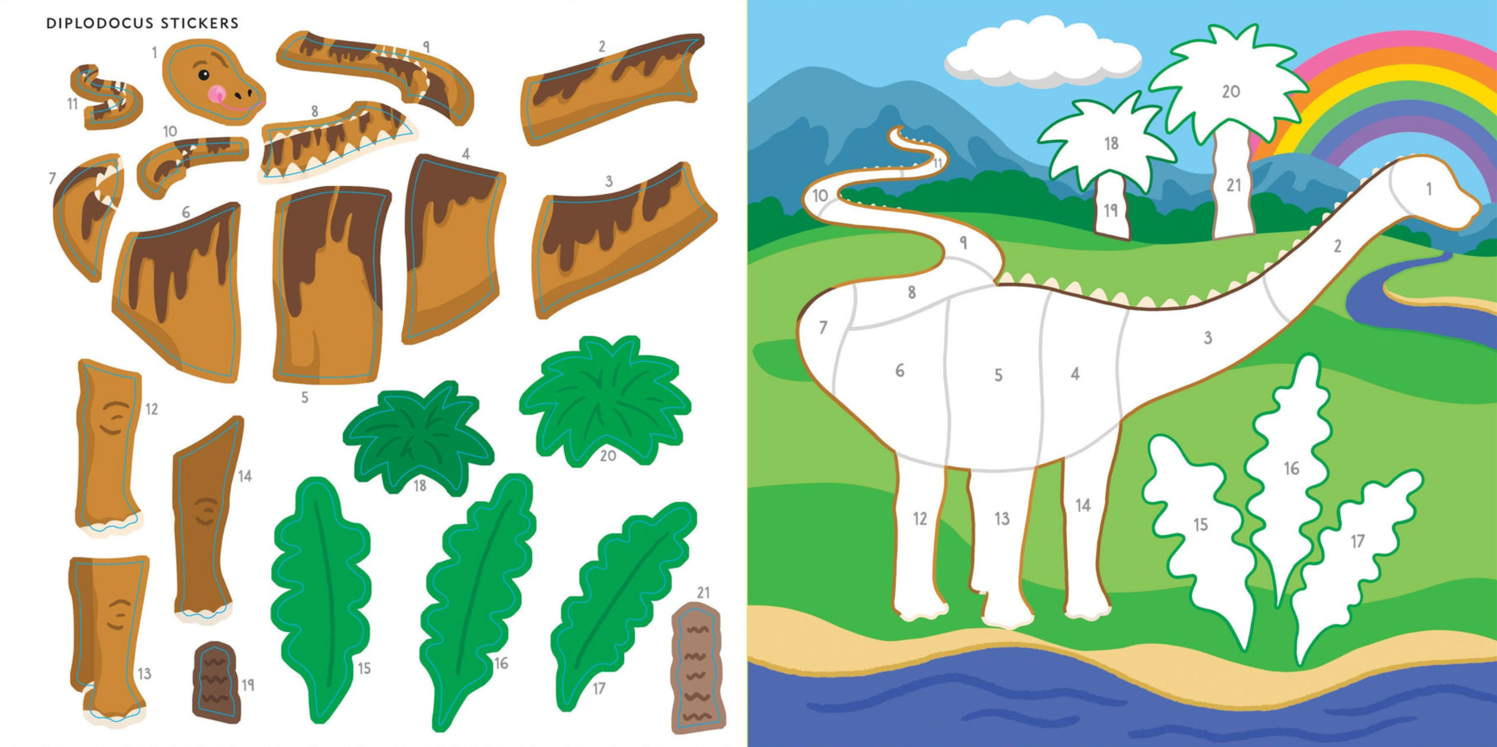 PTR My First Color-by-Sticker Book - Dinosaurs