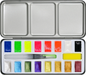 PTR Studio Series Metallic & Neon Watercolor Paint Set (Set of 18 Colors)