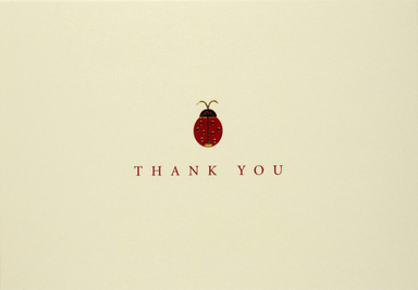 Ladybug Boxed Thank You Notes
