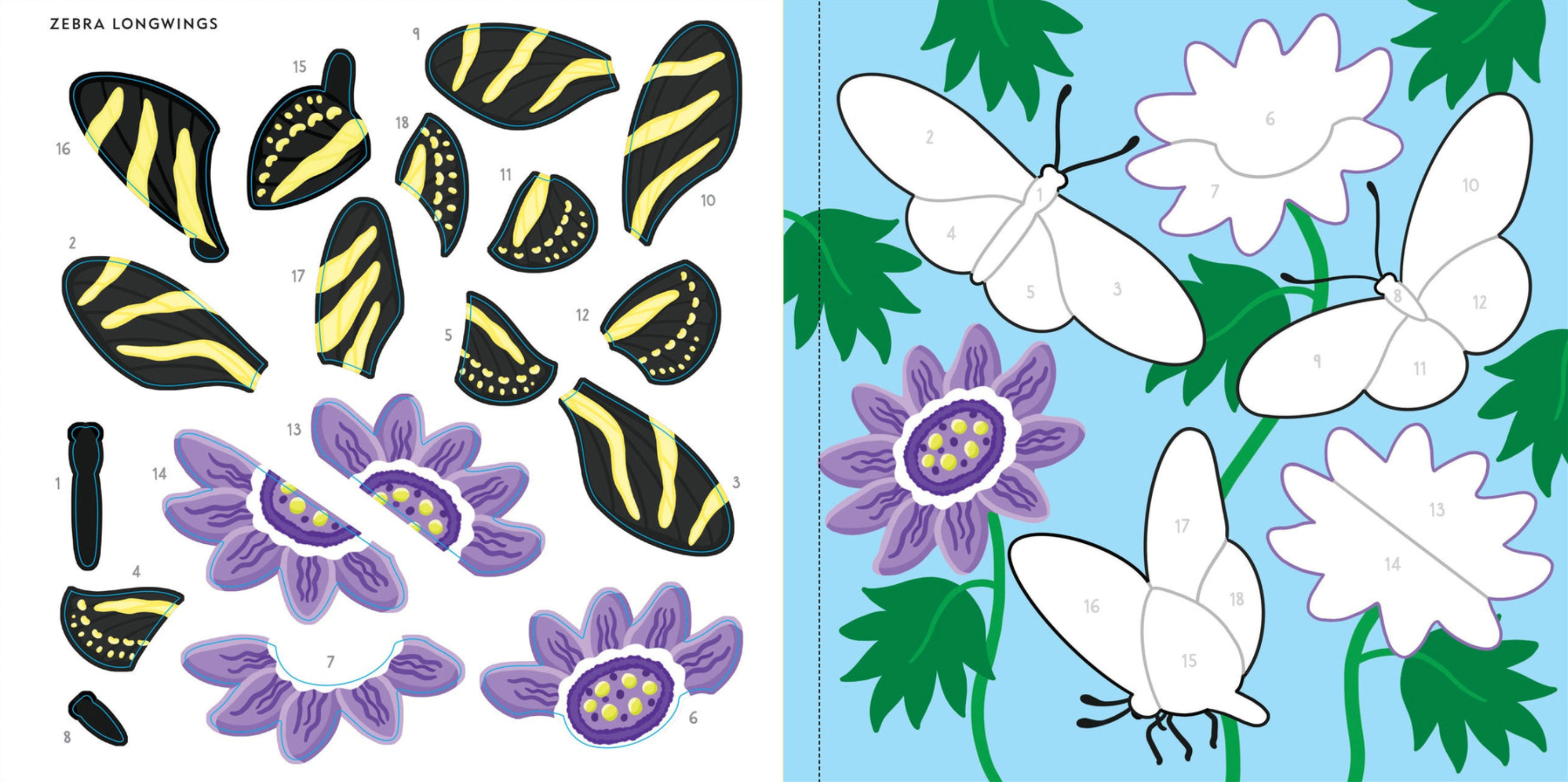 PTR My First Color-By-Sticker Book - Butterflies and Bugs