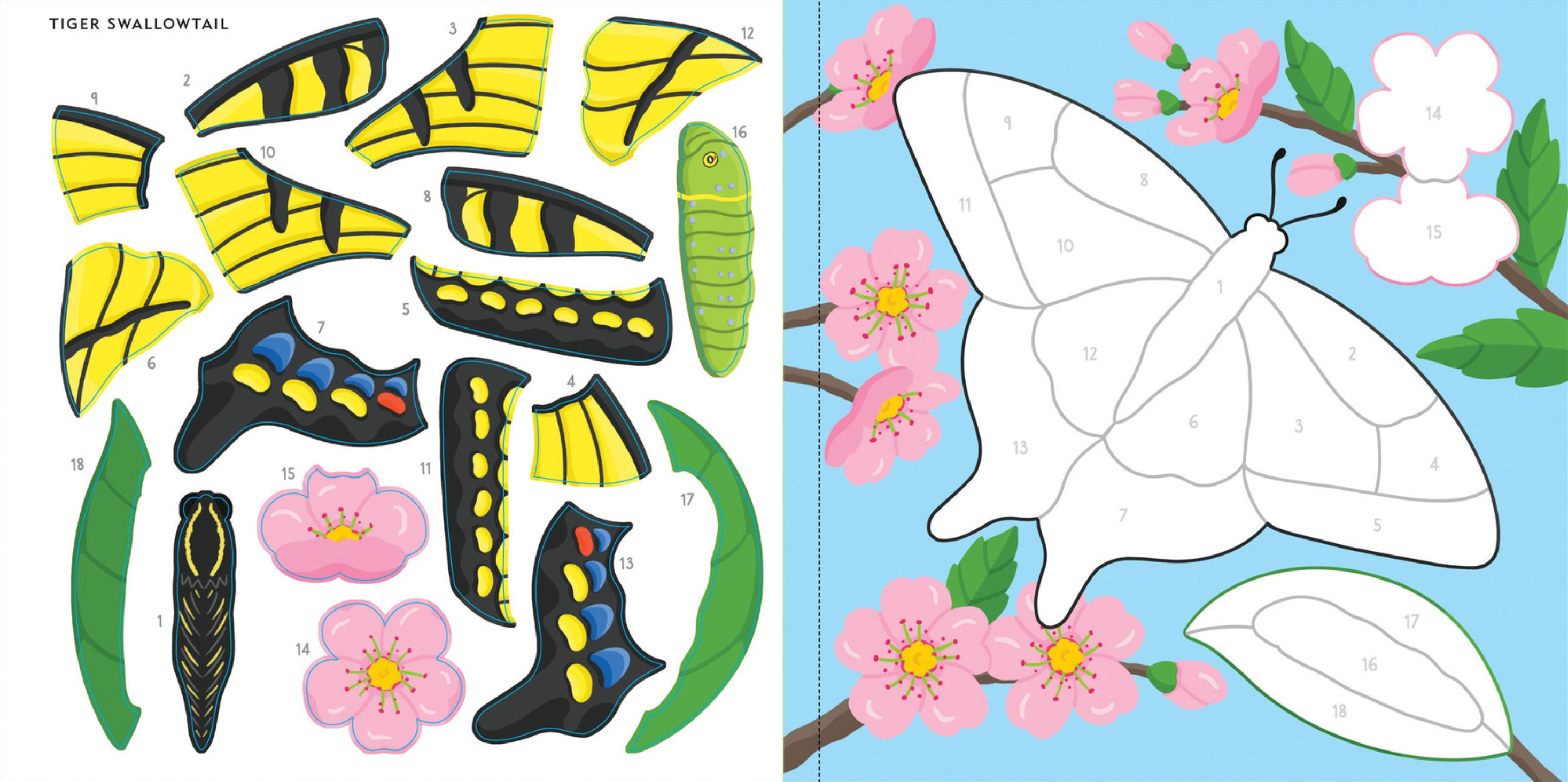 PTR My First Color-By-Sticker Book - Butterflies and Bugs
