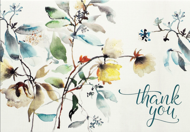 PTR Asian Botanical Thank You Notes