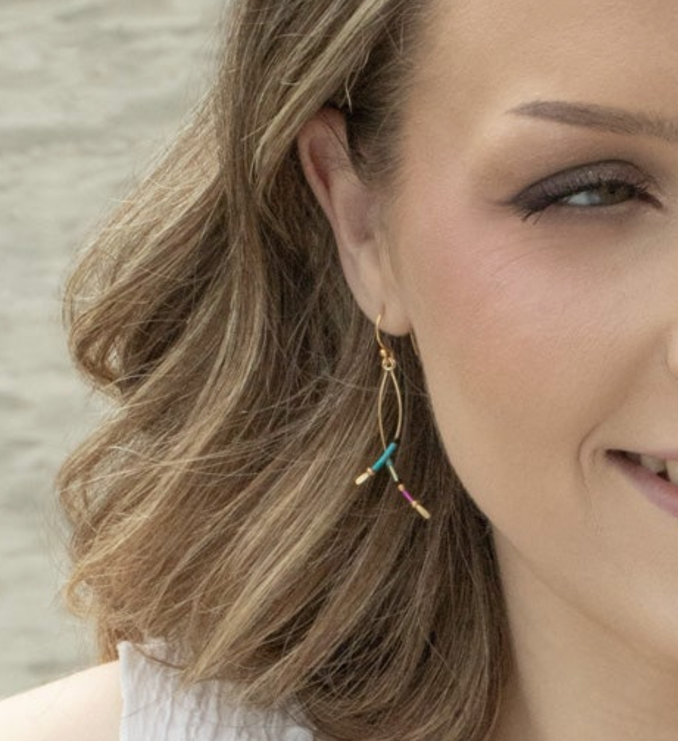 Holly Yashi Montana Earrings - Desert Rose