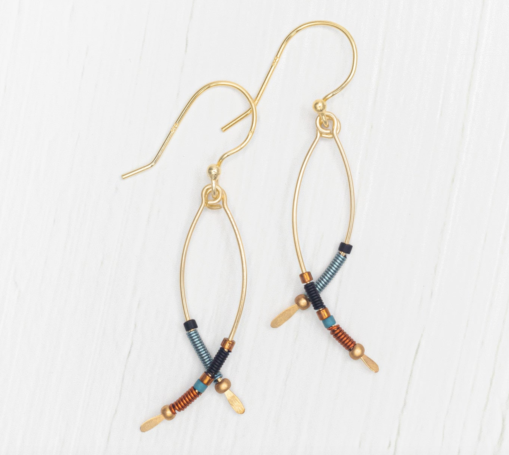 Holly Yashi Montana Earrings - Copper Sky