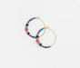 Holly Yashi Dakota Hoop Earrings - Desert Rose