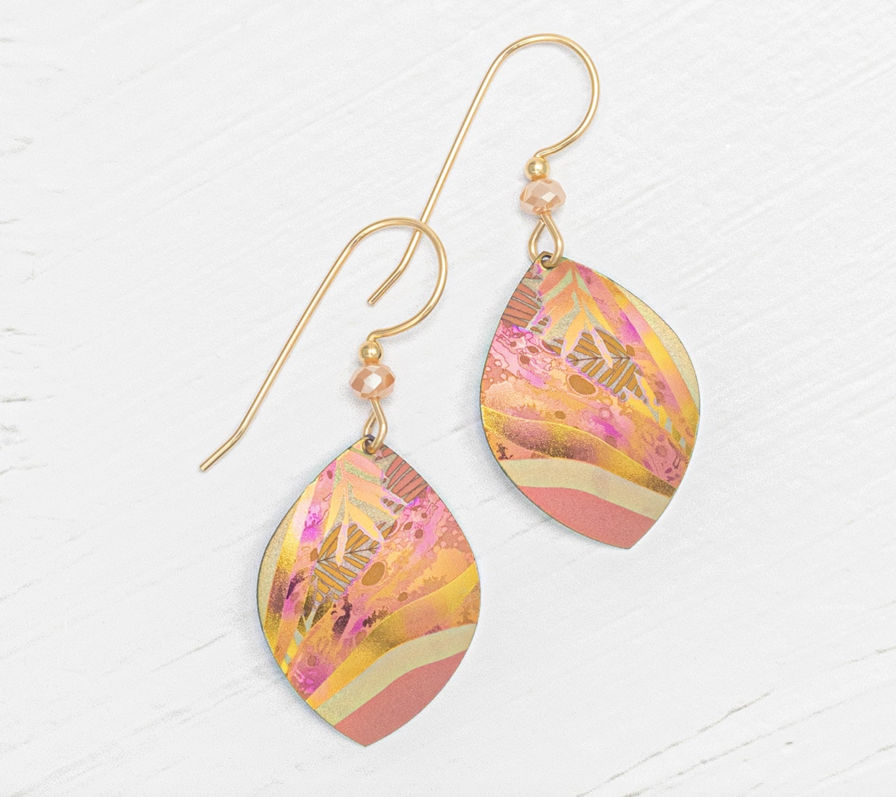 Holly Yashi Layla Earrings - Tropic Peach