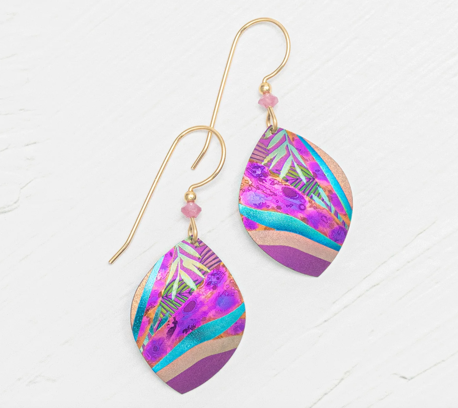 Holly Yashi Layla Earrings - Tropic Magenta