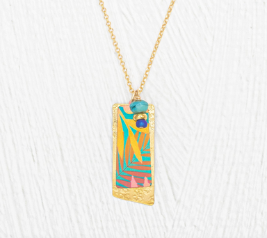 Holly Yashi Davy Pendant Necklace - Tropic Teal