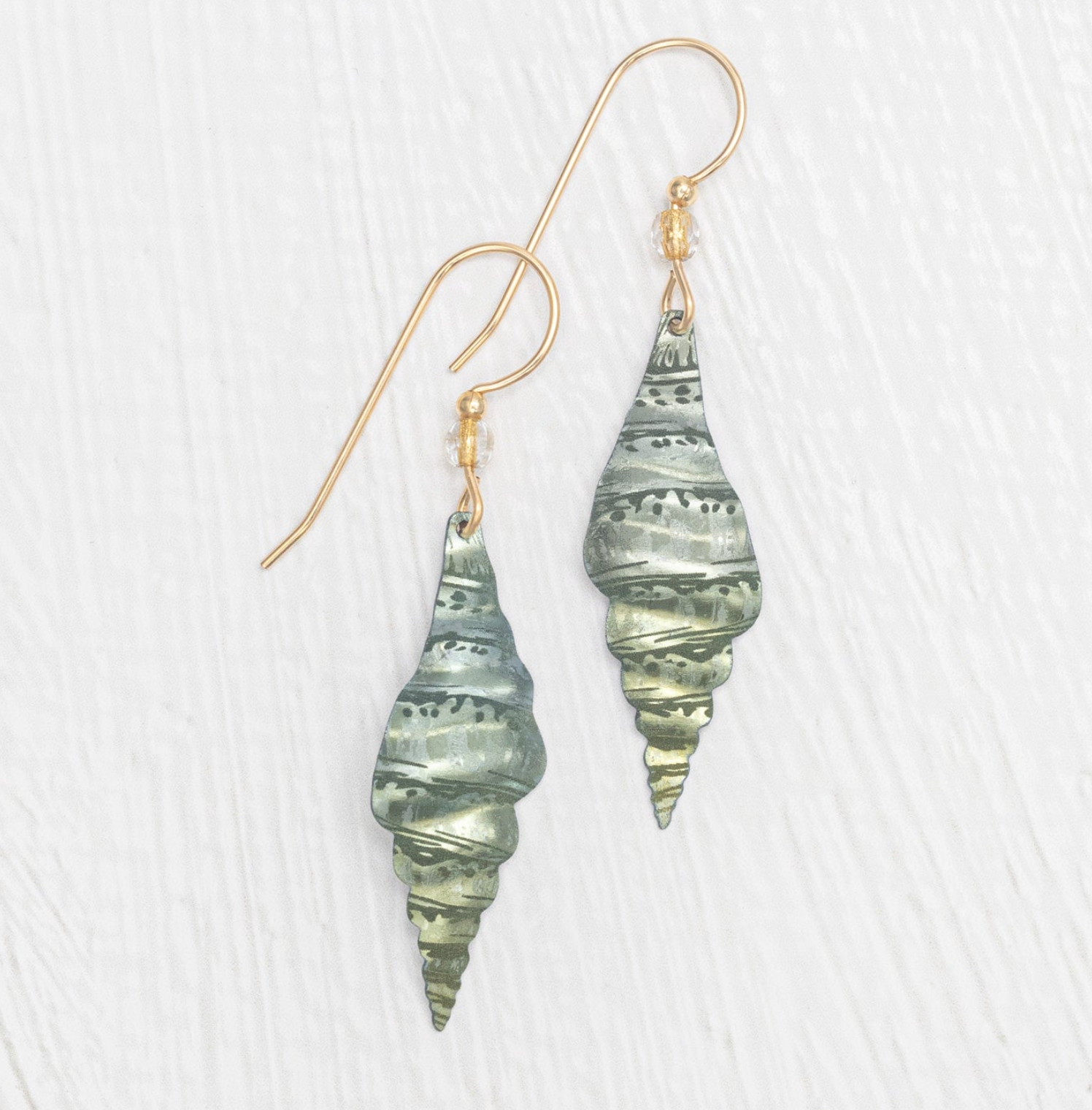 Holly Yashi Triton Earrings - Sage