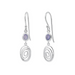 Boma Serene Spiral Earrings with Purple Mother of Pearl