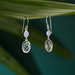Boma Serene Spiral Earrings with Purple Mother of Pearl