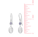 Boma Serene Spiral Earrings with Purple Mother of Pearl