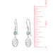 Boma Serene Spiral Earrings with Green Mother of Pearl