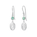 Boma Serene Spiral Earrings with Green Mother of Pearl