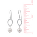 Boma Hammered Oval Earrings with Pearl Drop