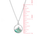 Boma Mountain Peak Necklace with Blue Mother of Pearl