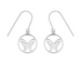 Boma Butterfly Circle Sterling Silver Earrings