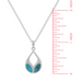 Boma Turquoise Leaf Petal Necklace