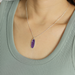 Boma Purple Turquoise Oval Necklace