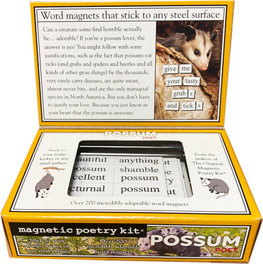 Magnetic Poetry Possum Poet