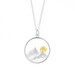 Boma Mountain and Gold Moon Necklace