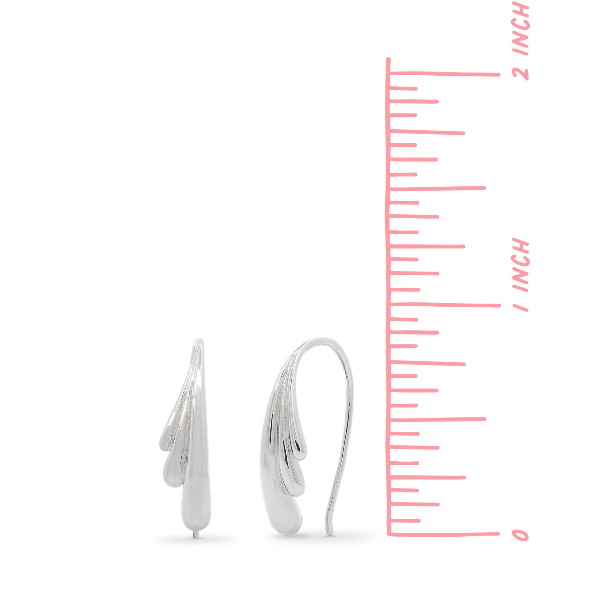 Boma Layered Fluid Pull Through Earrings