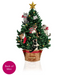 Meowy Christmas Tree Mini Pop Up Greeting Card