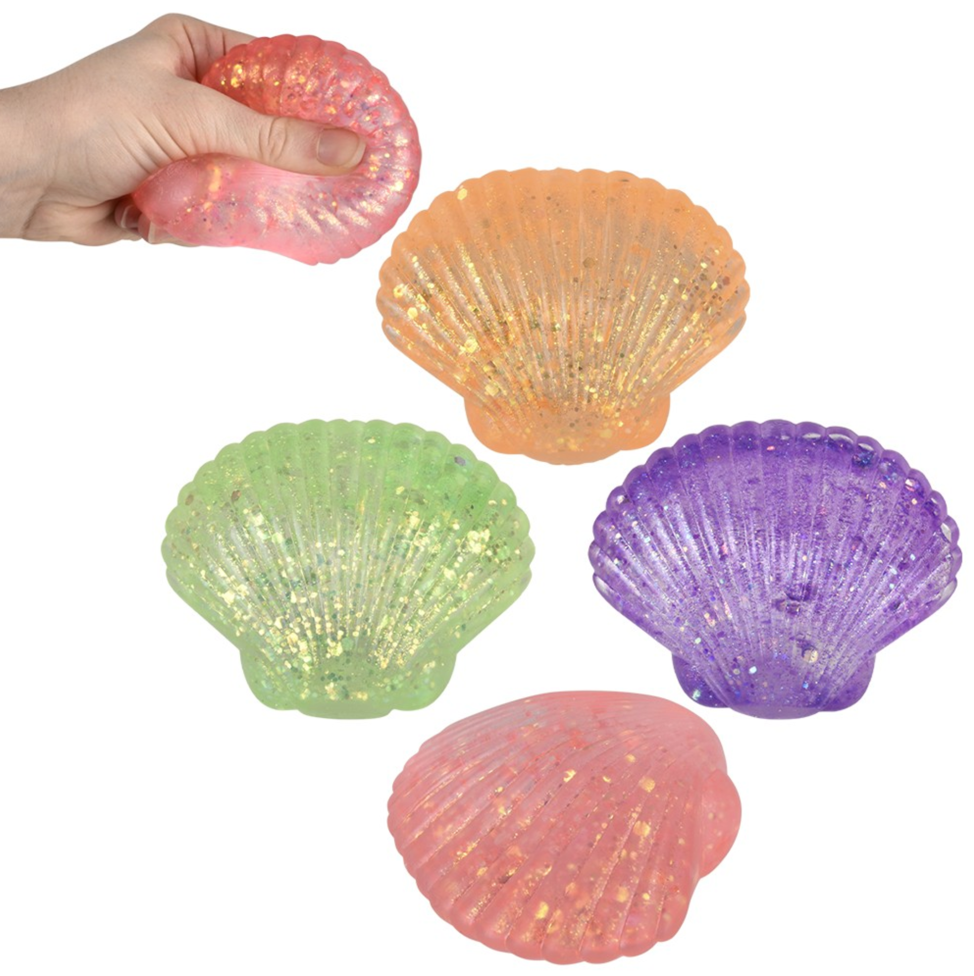 TTN 3.5" Squeezy Sugar Sea Shell (Single) - Random Color